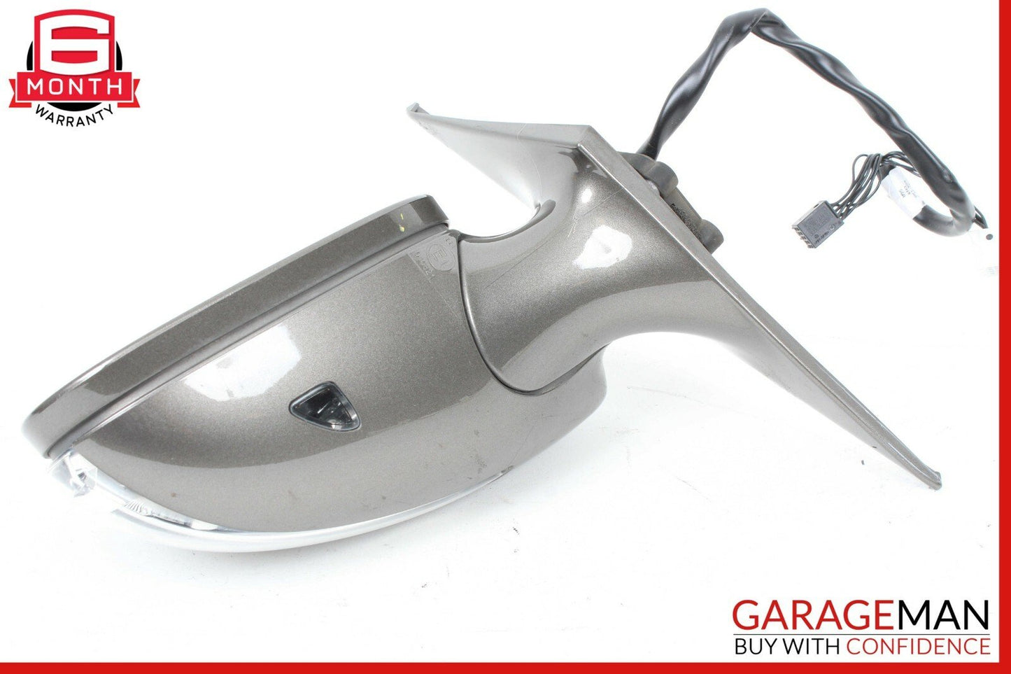 06-08 Mercedes W219 CLS500 Front Left Driver Side Mirror Door Rear View Gray OEM