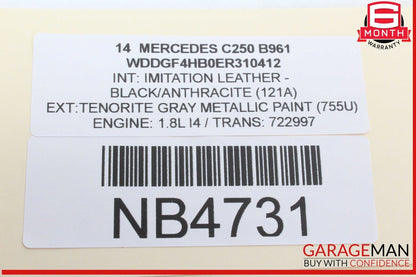 08-14 Mercedes W204 C250 C350 Front Left Side Door Control Module 2129003914 OEM