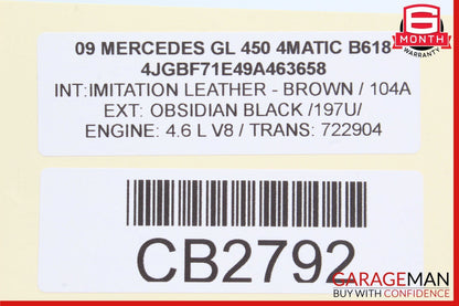 06-13 Mercedes X164 GL450 R350 Front Right Side Door Control Module OEM