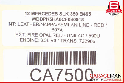12-20 Mercedes R172 SLK350 C350 E400 GLK350 Engine Throttle Valve Body OEM