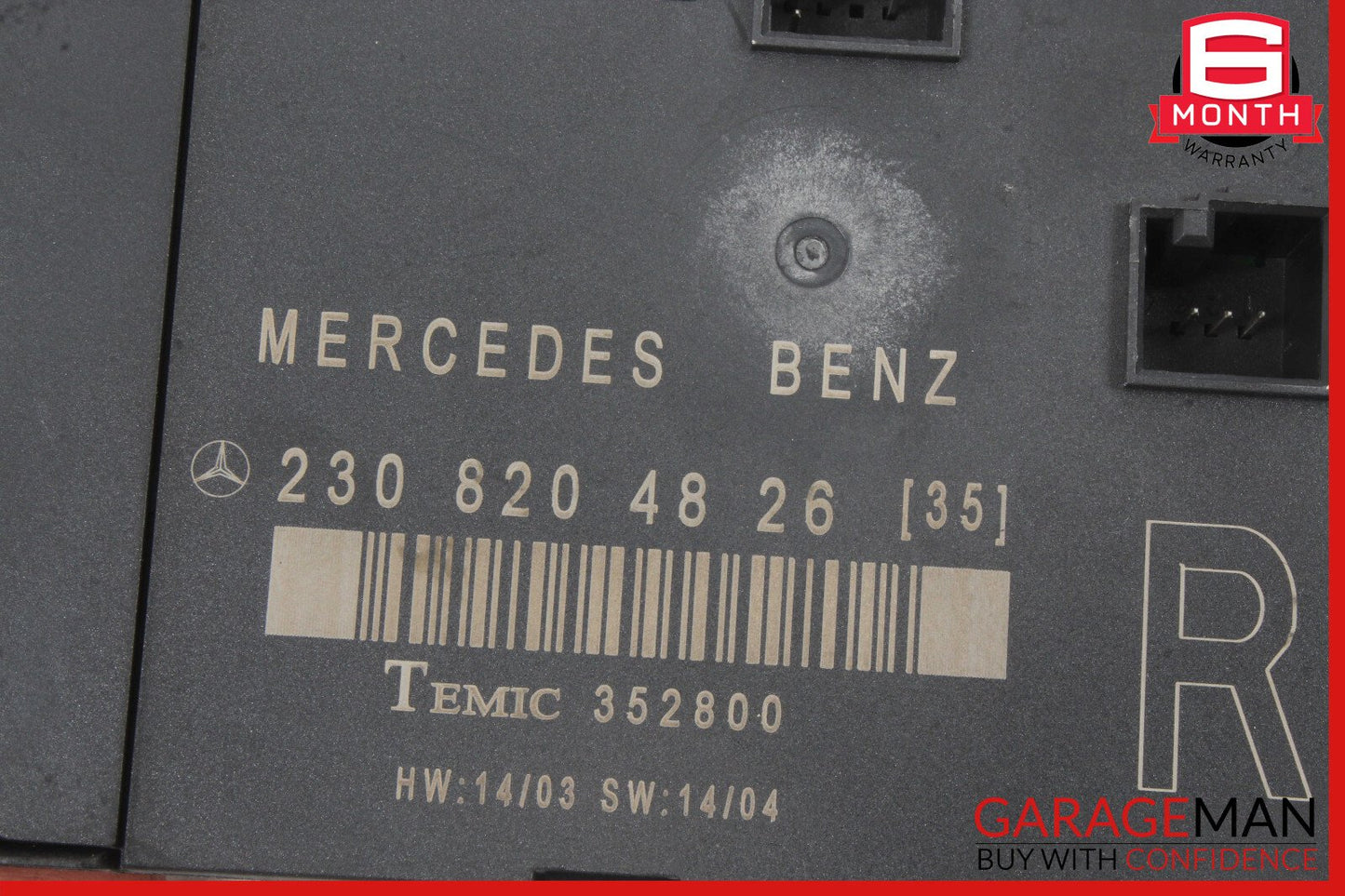 03-12 Mercedes R230 SL550 SL55 SL600 Front Right Side Door Control Module OEM