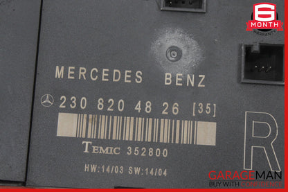 03-12 Mercedes R230 SL550 SL55 SL600 Front Right Side Door Control Module OEM