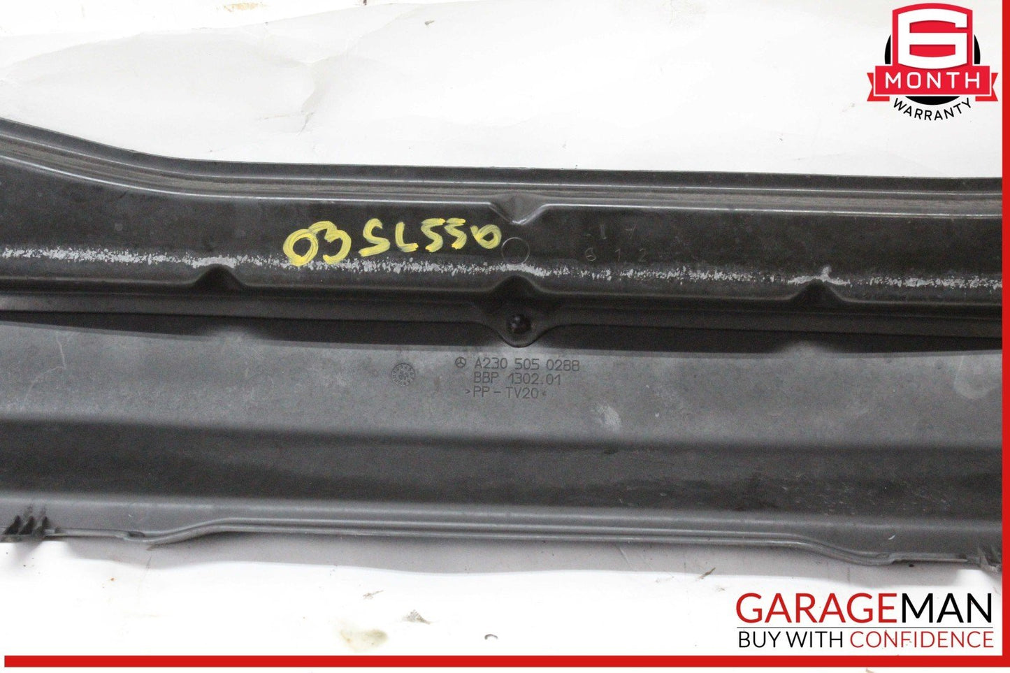 03-08 Mercedes R230 SL500 SL55 Upper Radiator Support Top Cover 2305050288 OEM