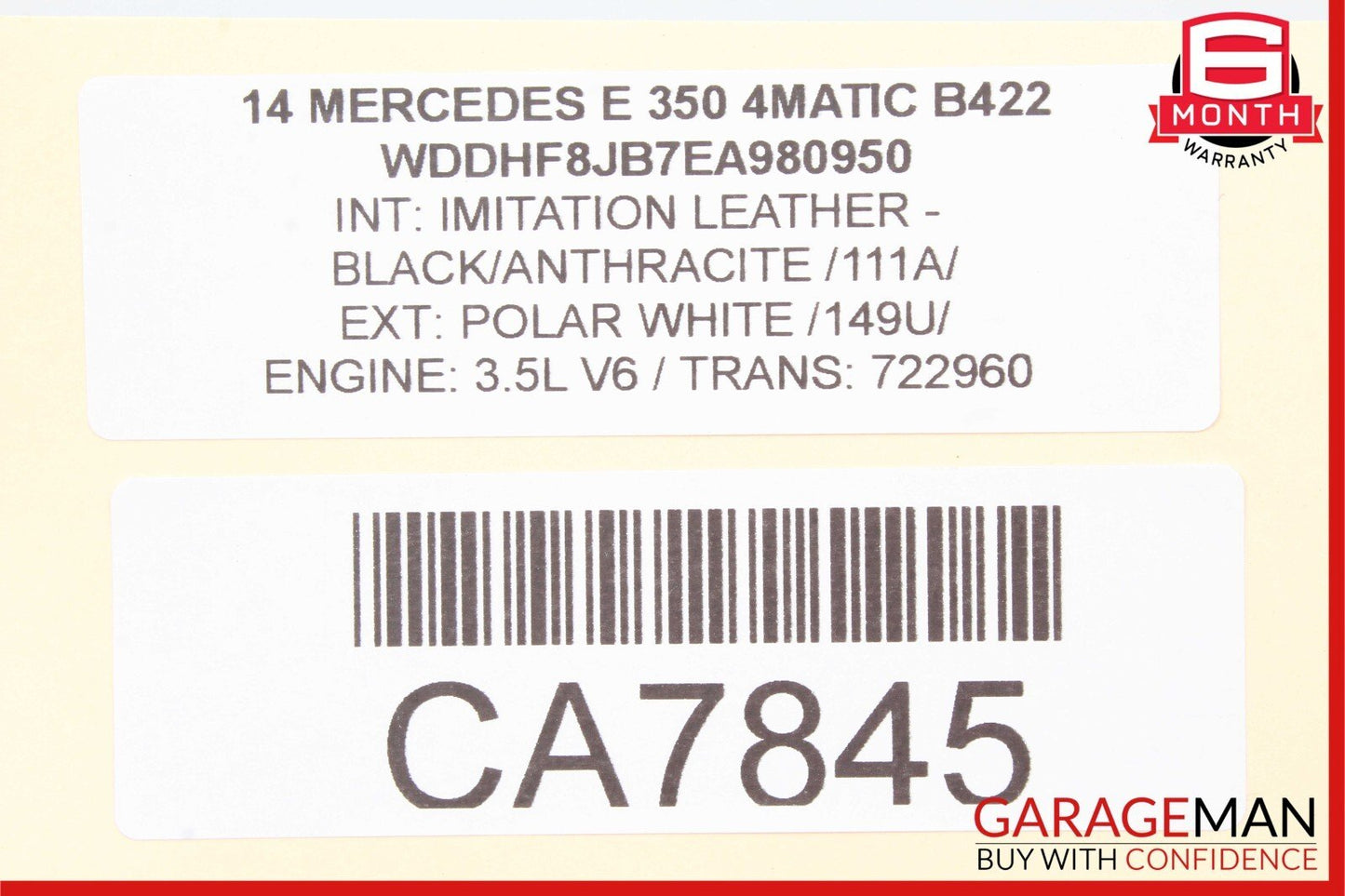 10-16 Mercedes W204 C350 E350 3.5L V6 ECM ECU Engine Control Module Unit