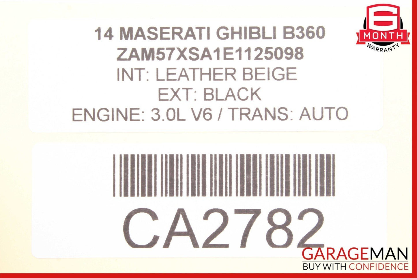 14-17 Maserati Ghibli Dash Dashboard Instrument Panel Analog Clock Assembly
