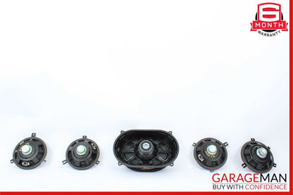 14-17 Maserati Ghibli Rear Sound Audio Subwoofer w/ Speaker Set of 4 Pc OEM