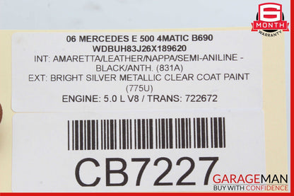 03-09 Mercedes W211 E500 E550 Front Right Passenger Door Control Module OEM