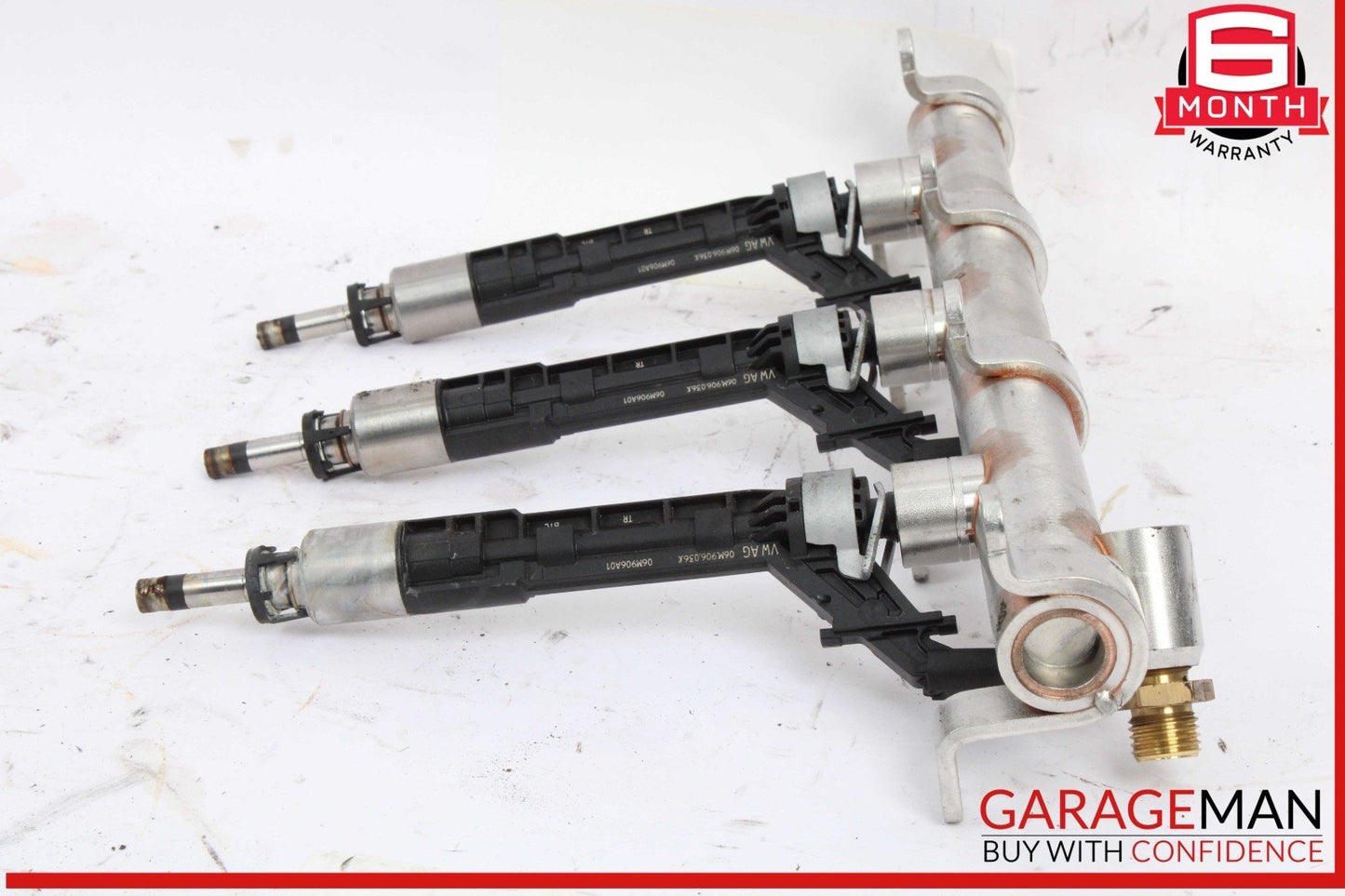 18-24 Audi S5 A5 A4 S4 SQ5 Left Driver Side Fuel Rail w/ Injectors OEM