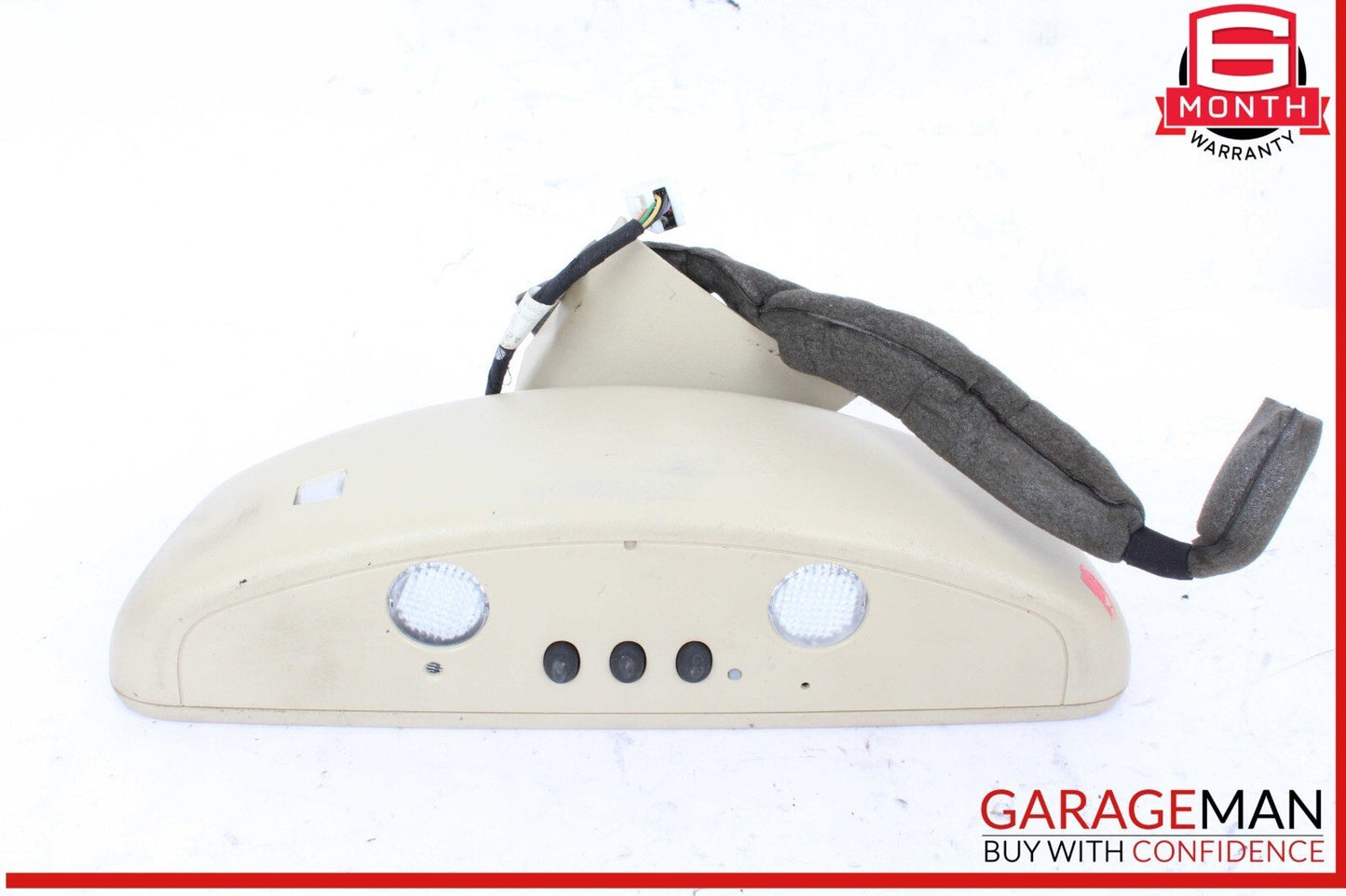 10-16 Mercedes W212 E350 Front Interior Top Upper Rear View Mirror Beige OEM