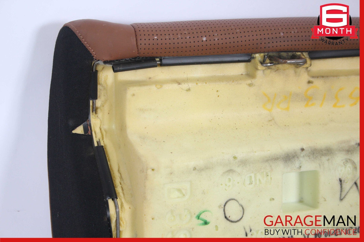 08-14 Mercedes W216 CL63 AMG Rear Right Bottom Lower Seat Cushion Brown OEM