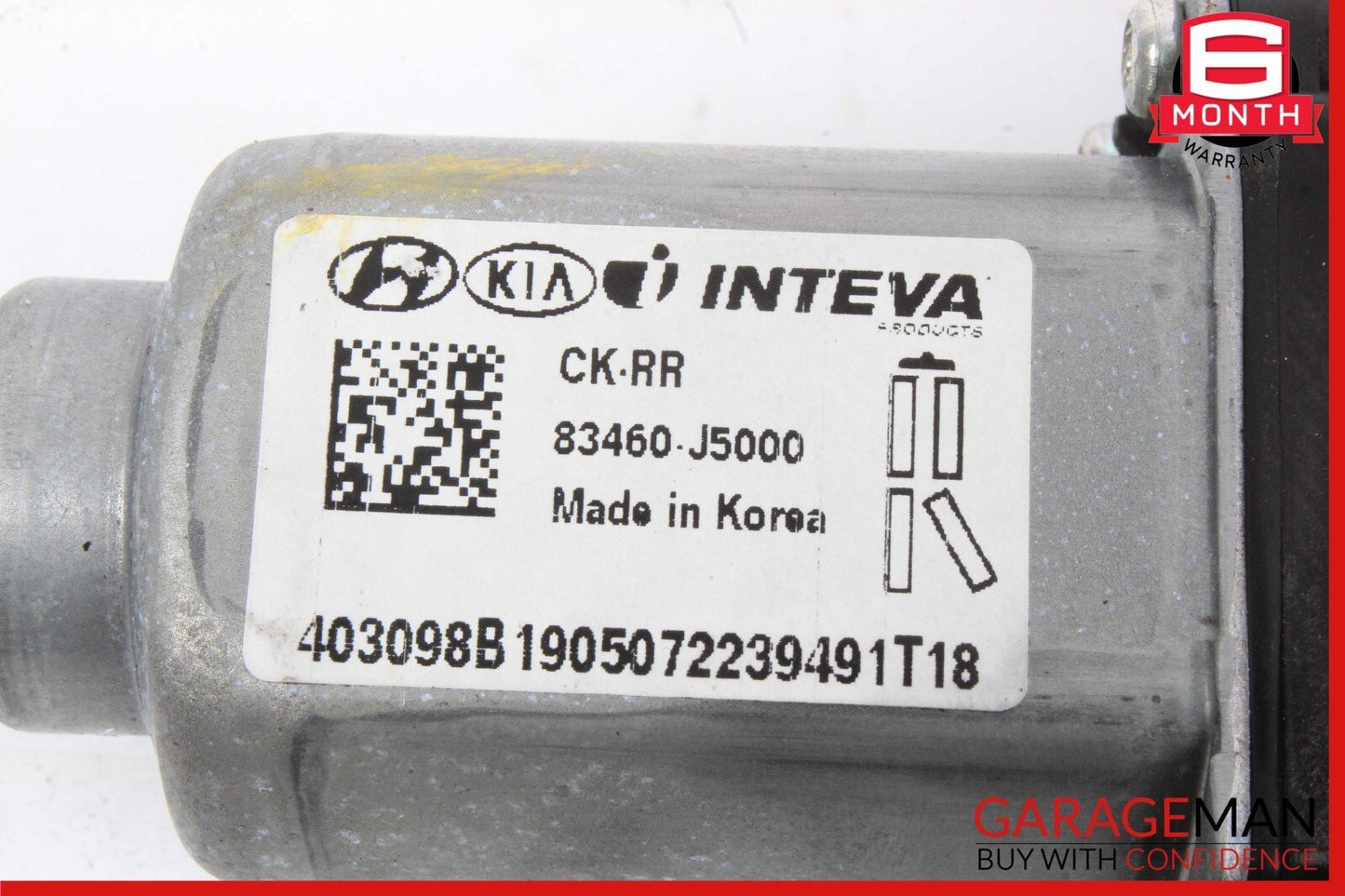 18-23 Kia Stinger Rear Right Passenger Side Door Window Motor 83460-J5000 OEM