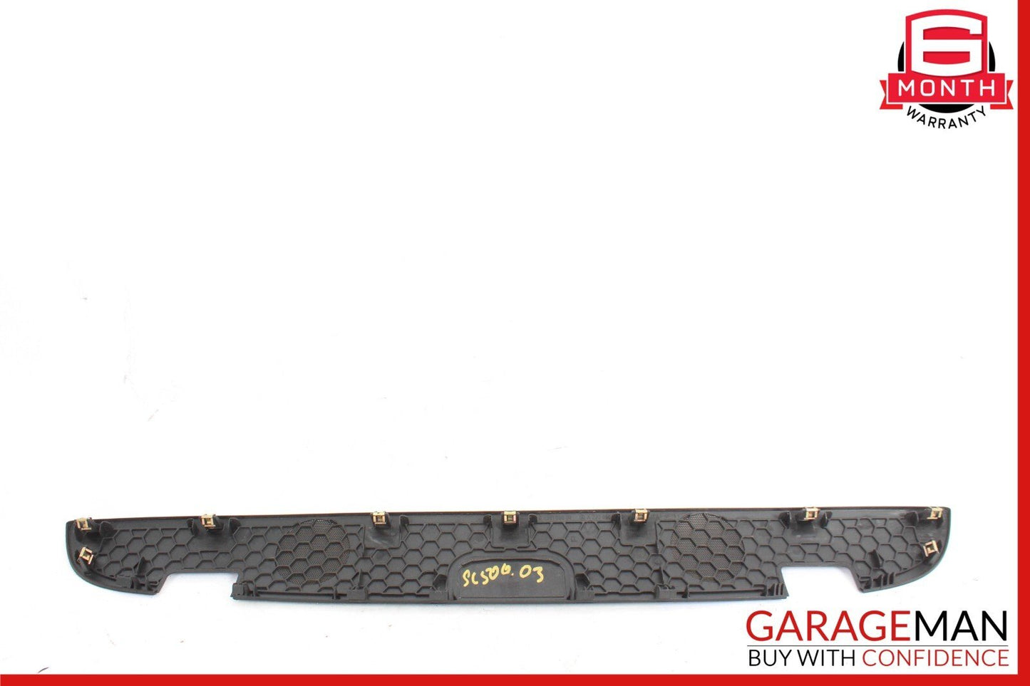 03-12 Mercedes R230 SL500 SL550 Rear Deck Speaker Cover Trim Panel Black OEM