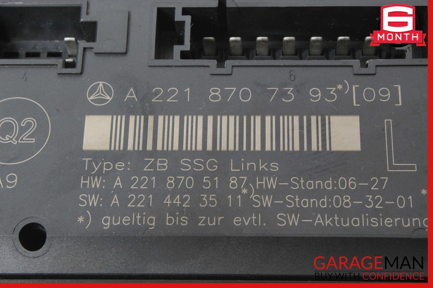 07-13 Mercedes W221 S550 S63 AMG Front Left Side Seat Controller Unit OEM