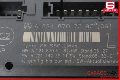 07-13 Mercedes W221 S550 S63 AMG Front Left Side Seat Controller Unit OEM