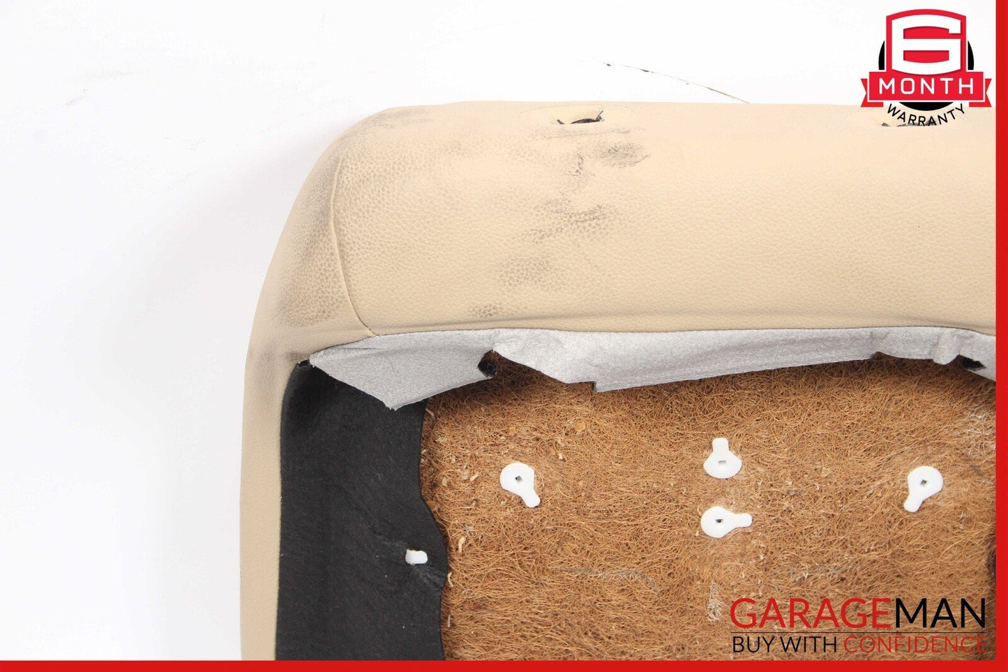 07-09 Mercedes W211 E350 Front Left/Right Top Upper Seat Cushion Cover Beige OEM