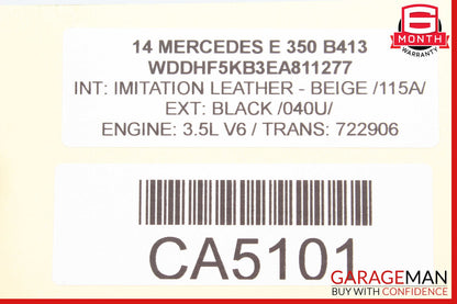 08-18 Mercedes E350 CLS550 CLS400 C300 Rear Right Side Door Control Module Unit