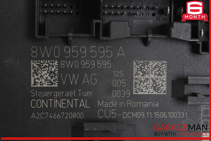 17-24 Audi A4 Rear Right or Rear Left Side Door Control Module Unit 8W0959595A