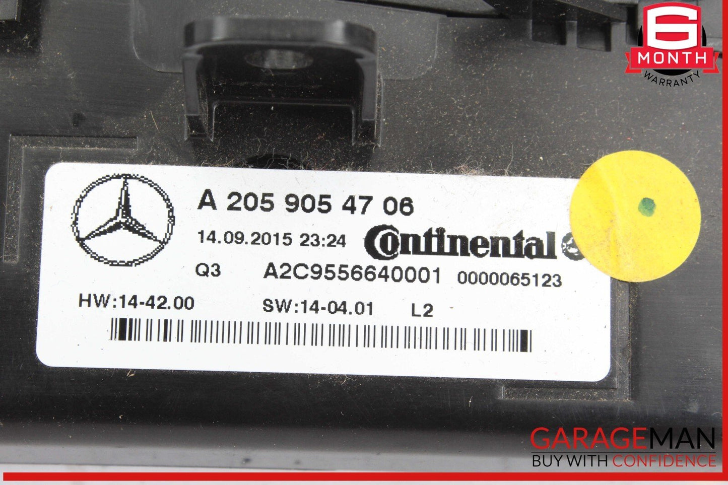 15-20 Mercedes W205 C300 C350e C400 A/C AC Heater Climate Control Switch OEM