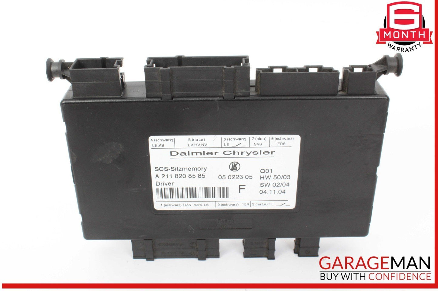 03-12 Mercedes W204 C300 ML500 Front Left Side Seat Control Module OEM