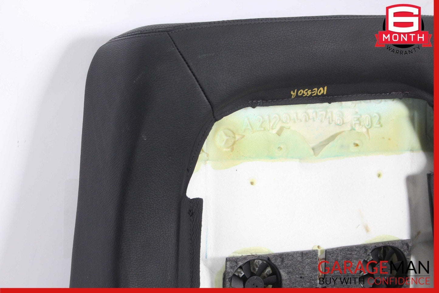 10-16 Mercedes W212 E550 E400 Front Right Top Upper Seat Cushion Black OEM