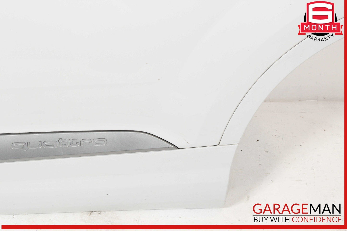 17-19 Audi Q7 Rear Left Driver Side Door Shell White OEM