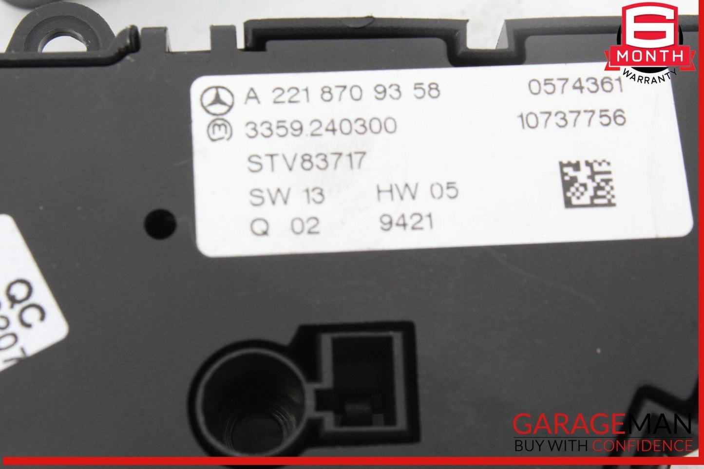 07-13 Mercedes W221 S400 Hybrid Front Right Side Seat Control Switch Set OEM