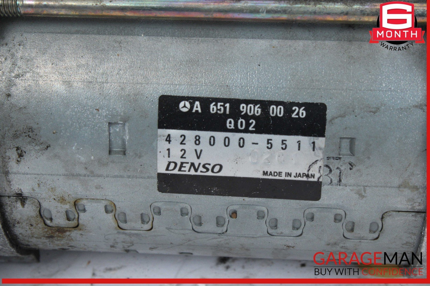 13-15 Mercedes X204 GLK250 Engine Motor Starter Denso 6519060026 OEM