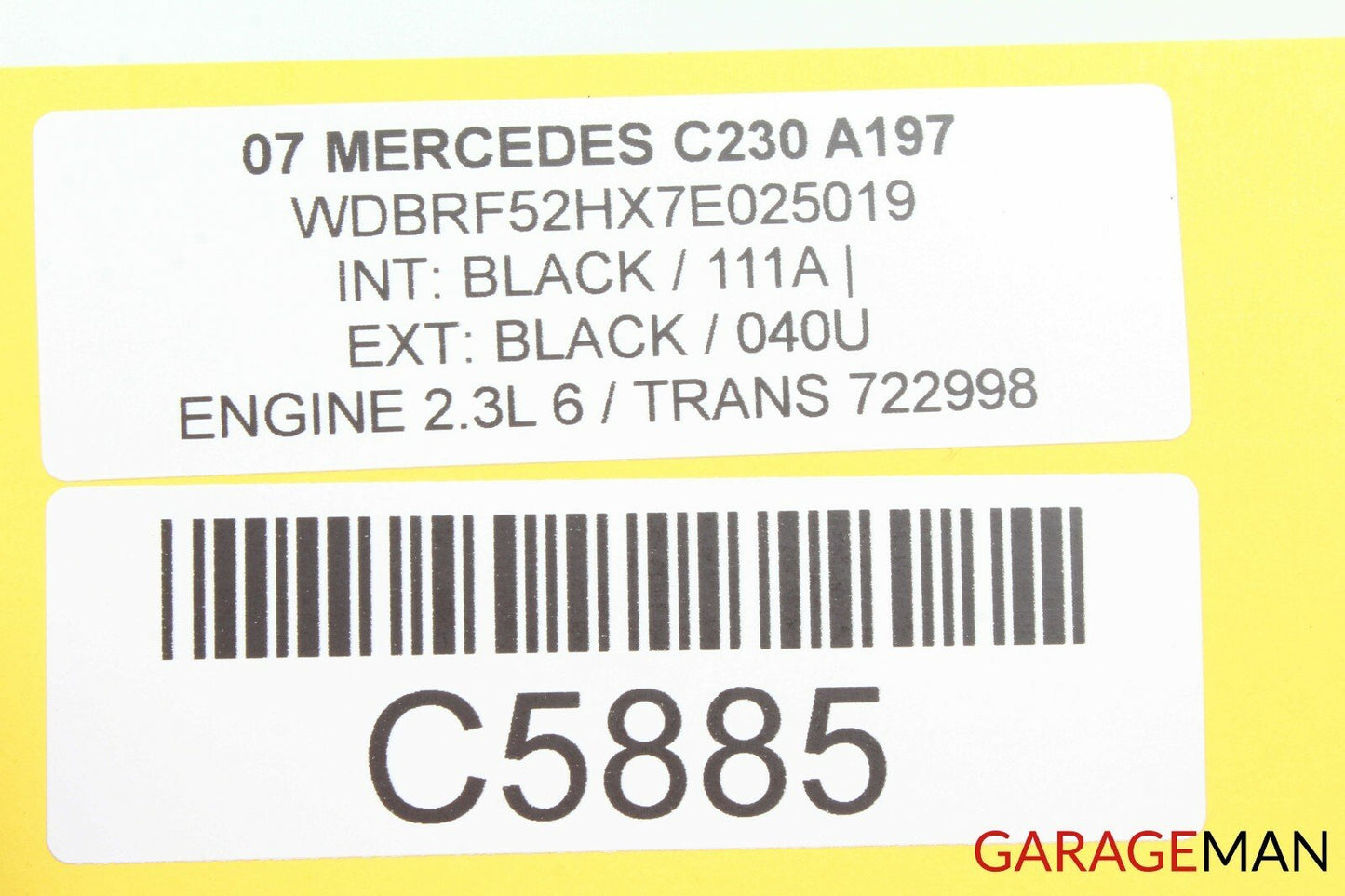01-07 MERCEDES W203 C230 REAR RIGHT PASSENGER SIDE DOOR CONTROL MODULE Q7 OEM