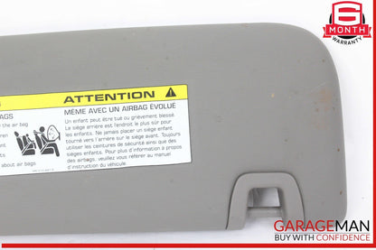 10-16 Porsche Panamera 970 Front Left Driver Side Sunvisor Sun Visor Gray OEM