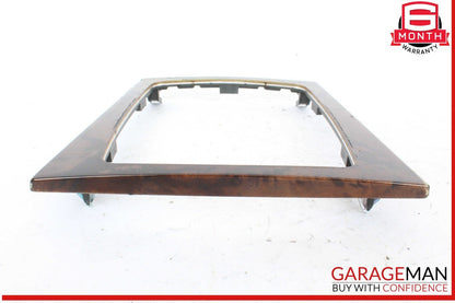08-15 Mercedes W204 C250 E350 Center Console Shift Shifter Bezel Trim Wood OEM