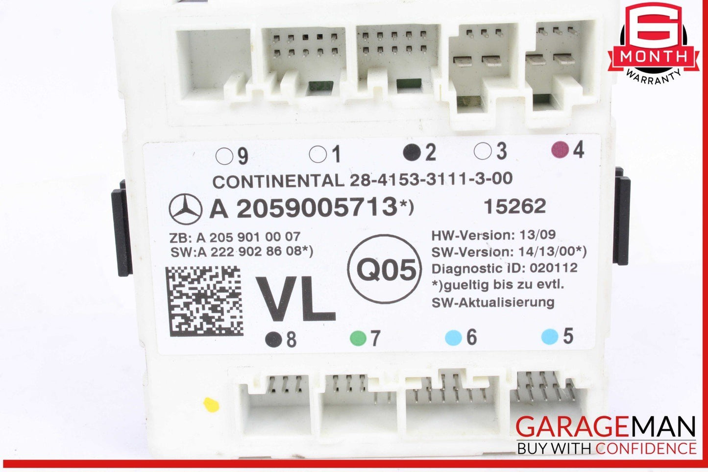 15-18 Mercedes W205 C300 Front Left Driver Side Door Control Module