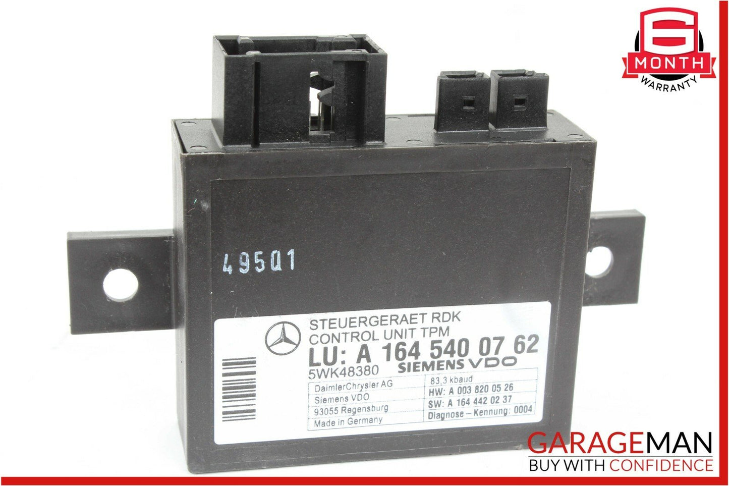 06-11 Mercedes X164 GL450 R550 TPMS Tire Pressure Control Controller Module Unit
