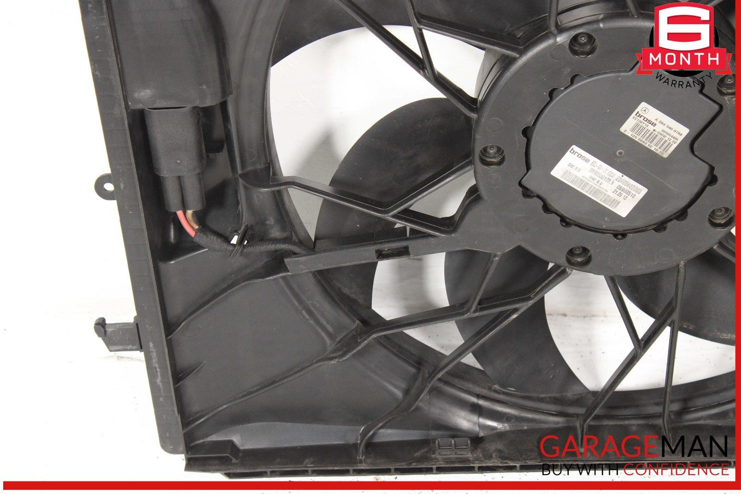 08-20 Mercedes W212 E350 C250 Engine Radiator Cooling Fan Motor Shroud Assy OEM