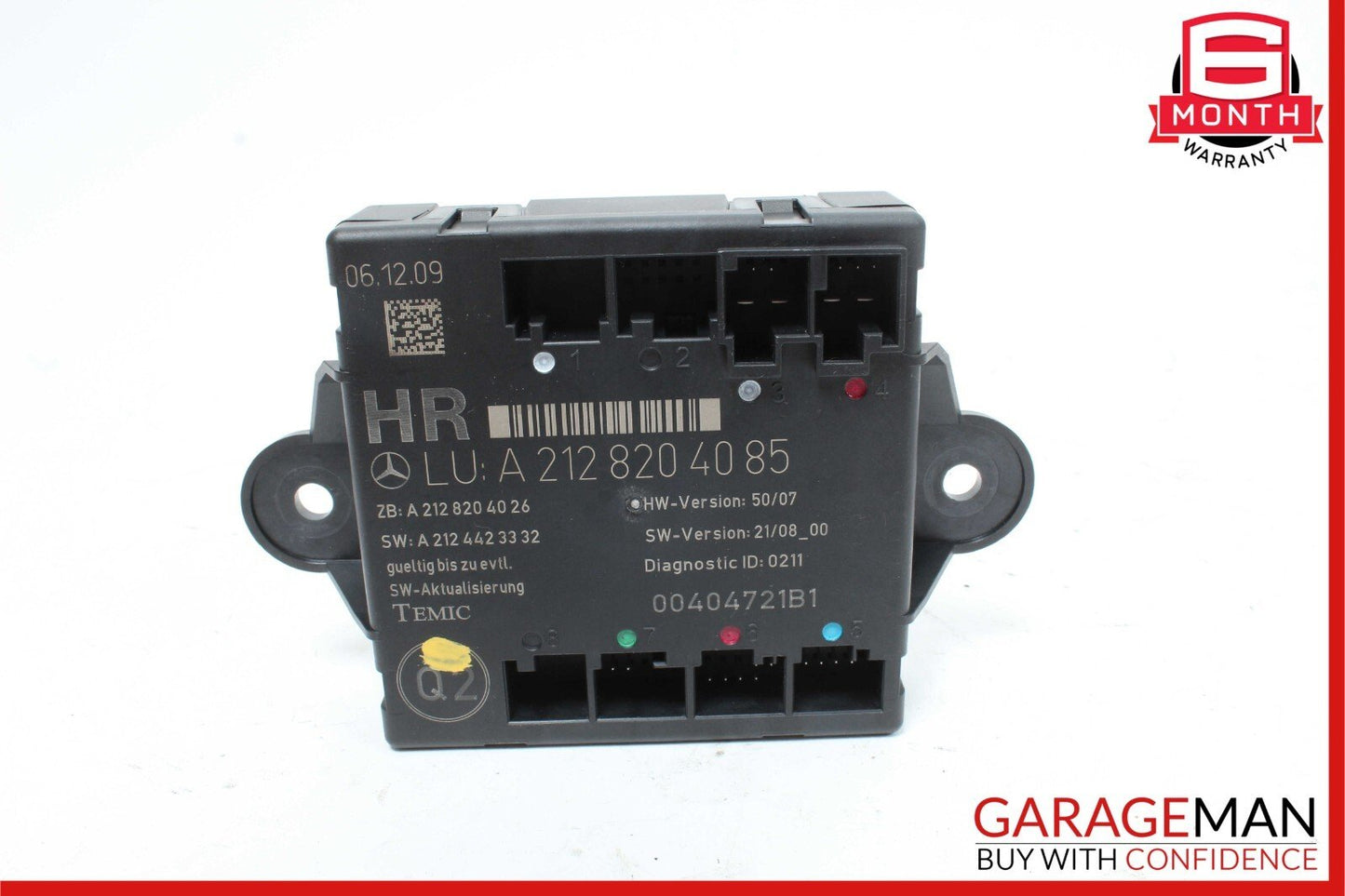 08-18 Mercedes CLS400 E350 C350 C300 Rear Right Side Door Control Module Unit
