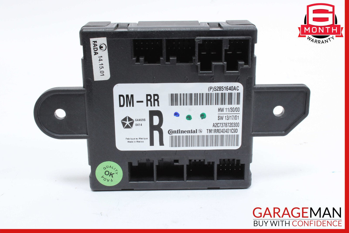 14-17 Maserati Ghibli Rear Right Door Computer Control Module OEM