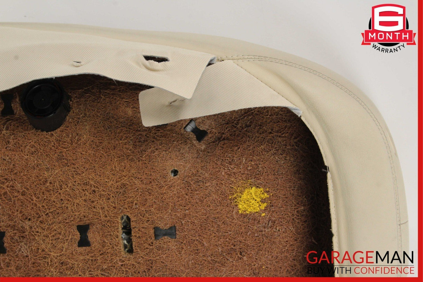 03-06 Mercedes R230 SL500 Front Right Side Upper Top Seat Cushion Cover Beige