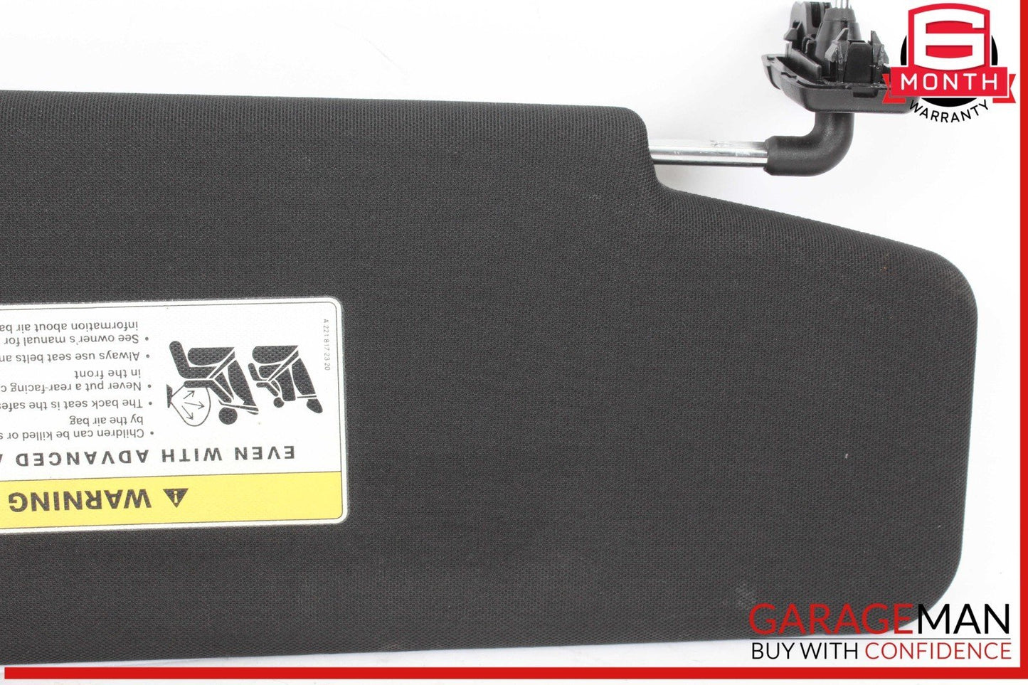 12-14 Mercedes W218 CLS550 CLS63 Right Passenger Side Sun Visor Shade Black OEM