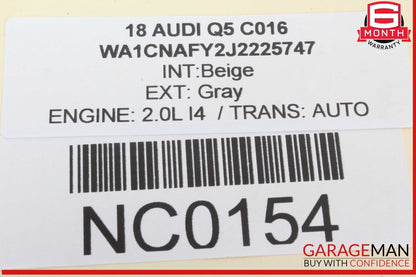 18-20 Audi Q5 Front Right Passenger Side Door Lock Latch Actuator 8X1837016C OEM
