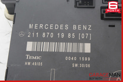 03-09 Mercedes W211 E320 E550 Front Left Side Door Control Module Unit OEM