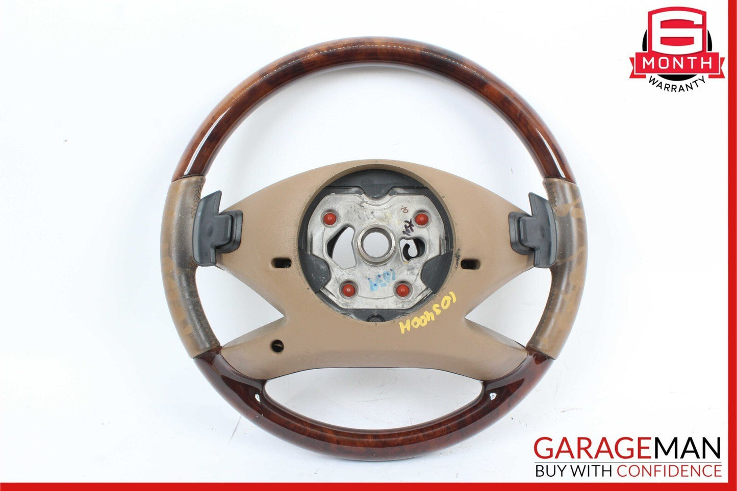 10-14 Mercedes W221 S400 S550 CL550 Steering Wheel w/ Paddle Shifters Beige OEM