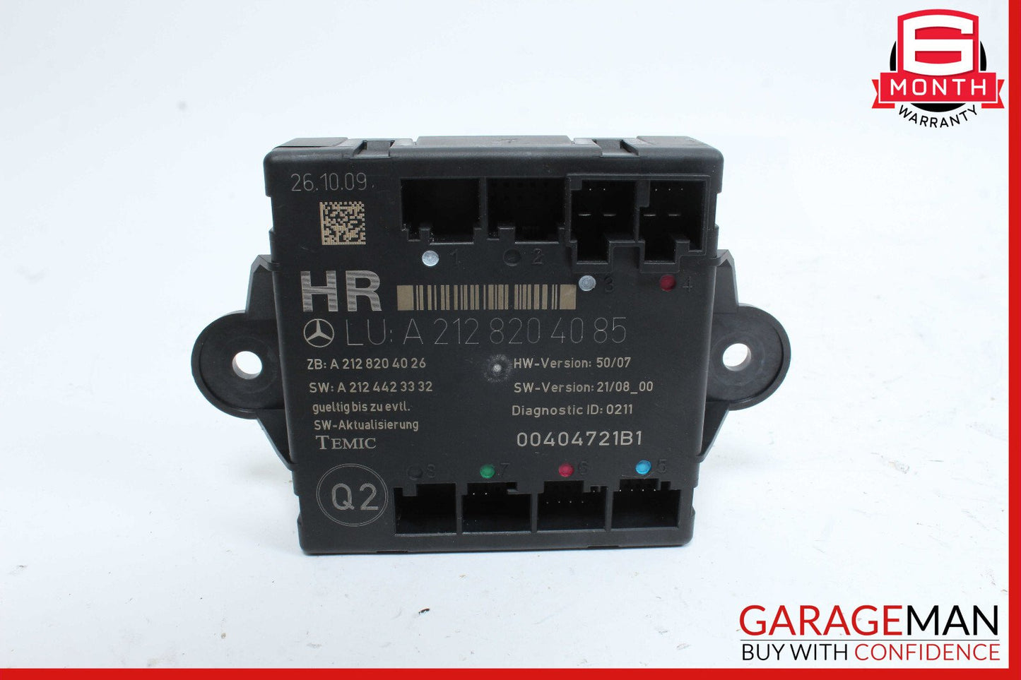 08-18 Mercedes X204 GLK350 CLS550 Rear Right Side Door Control Module OEM
