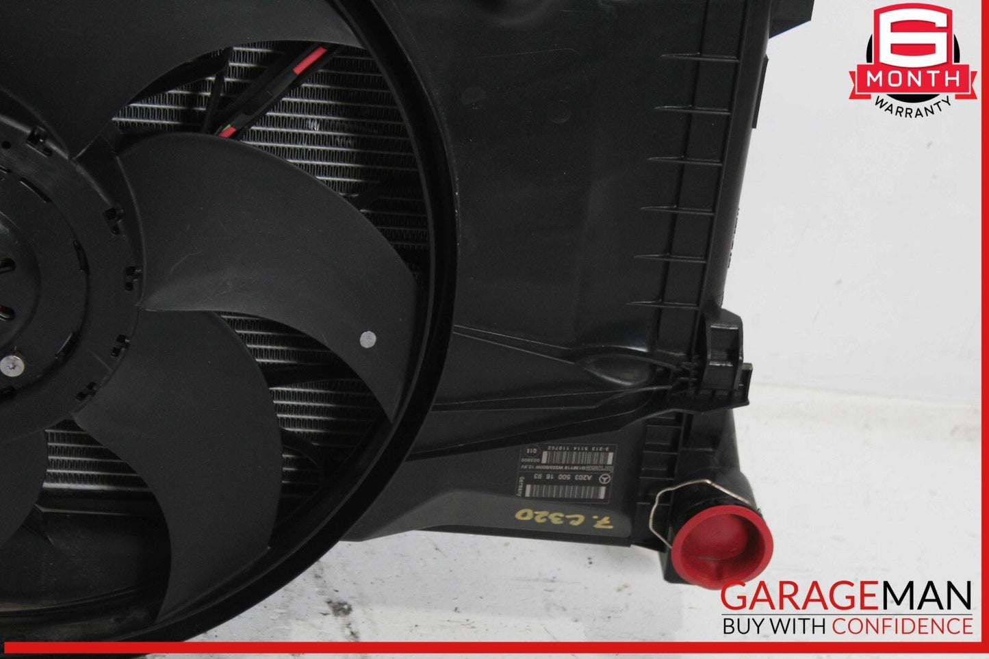 05-09 Mercedes W203 C230 C350 CLK350 Engine Radiator Cooling Fan Motor OEM