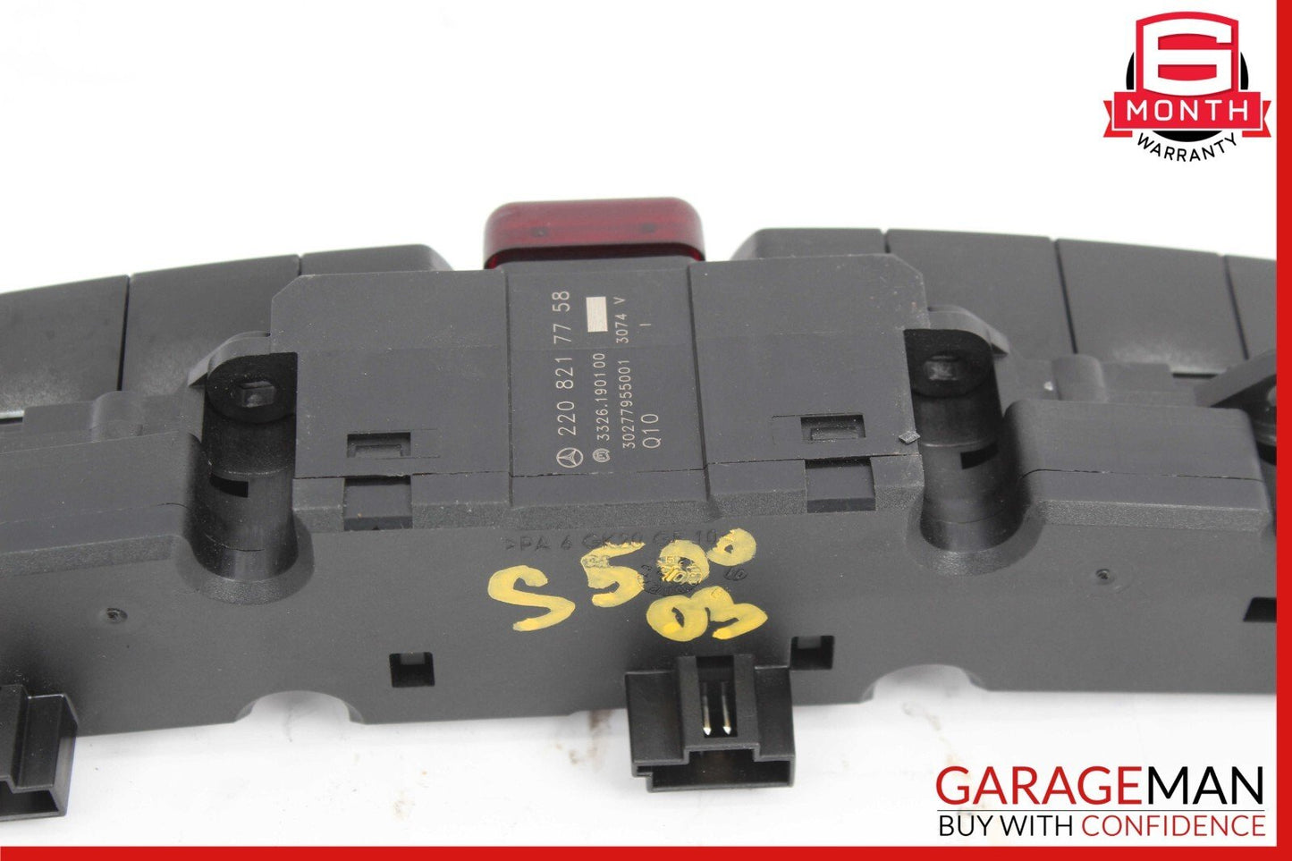 03-06 Mercedes W220 S430 S500 Dash Dashboard Center Switch ESP Hazard Door Lock