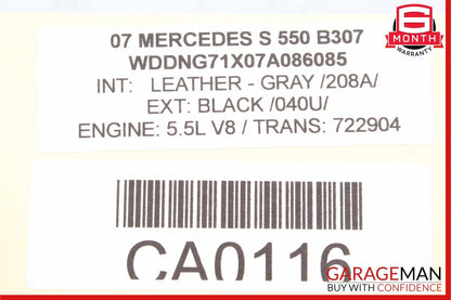 07-14 Mercedes W221 S550 CL550 Trunk Seat Lumbar Vacuum Pump 2218000248 OEM
