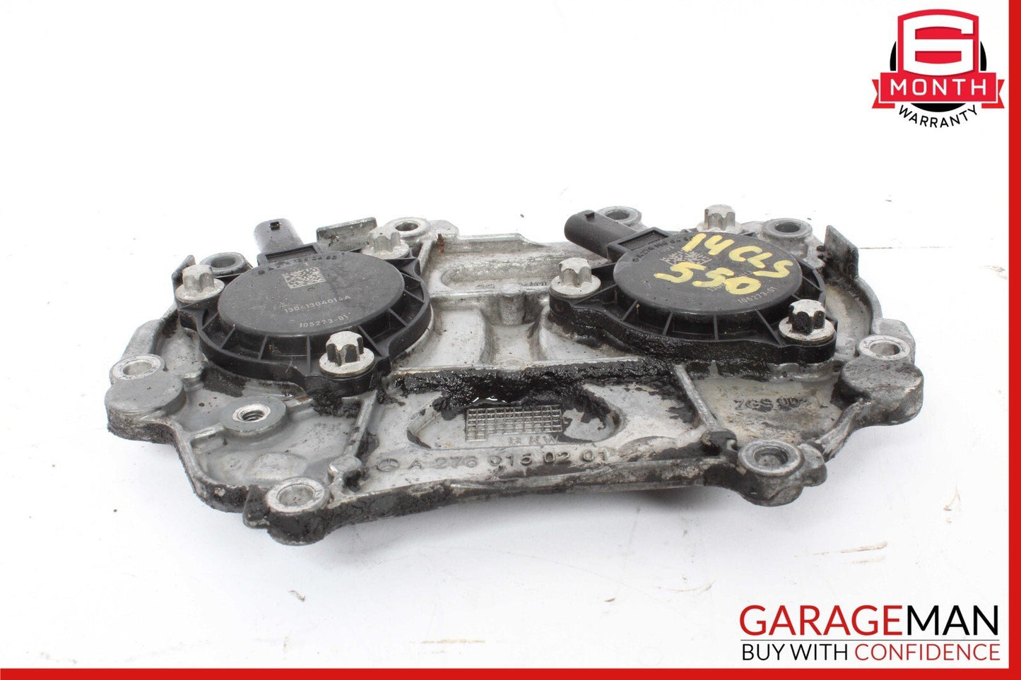 12-18 Mercedes CLS550 E550 Front Left / Right Engine Timing Chain Cover Plate
