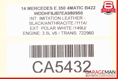 08-18 Mercedes W212 E350 C250 CLS550 Front Left Side Door Control Module OEM