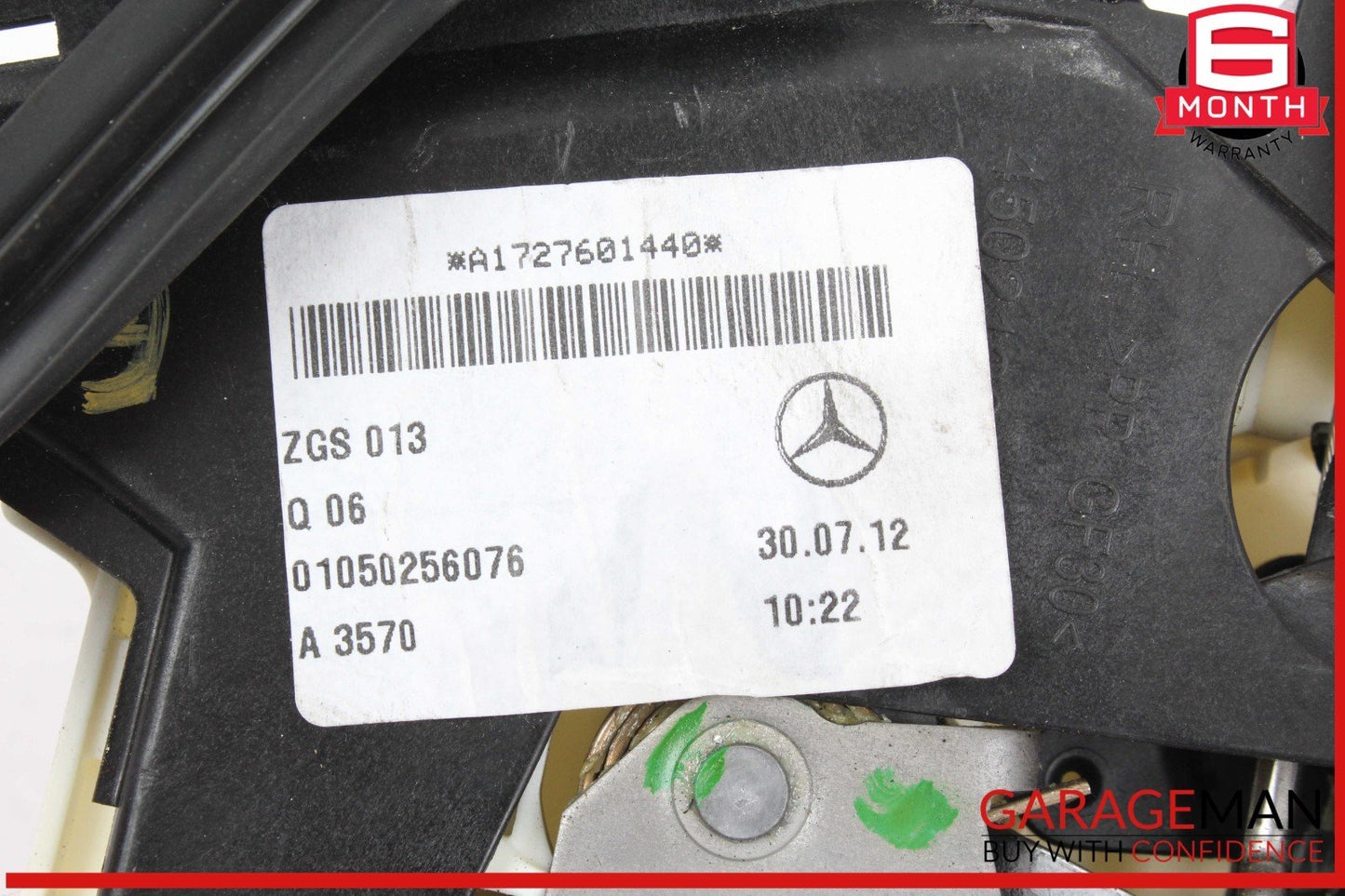 08-14 Mercedes R172 SLK250 C350 C300 Front Right Door Lock Latch Actuator OEM