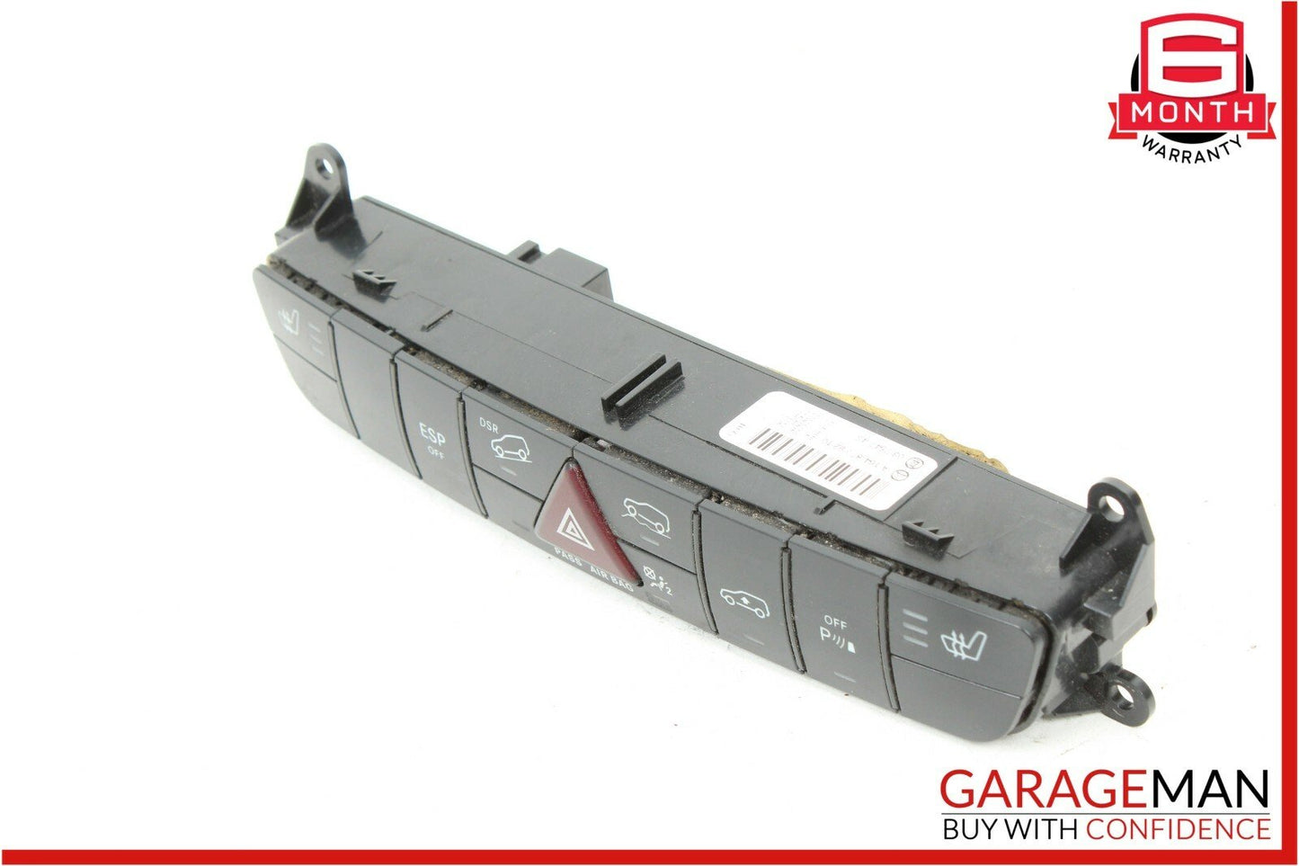 06-12 Mercedes X164 GL450 ML450 Hazard Light Switch Control Panel 1648709210 OEM