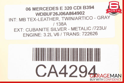 03-09 Mercedes W211 E320 E63 AMG Front Left Driver Side Door Control Module Unit