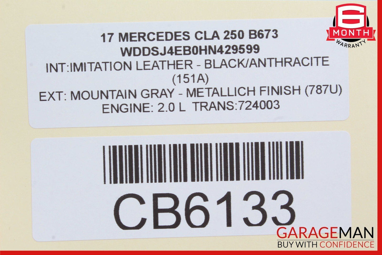14-19 Mercedes W117 CLA250 Front Right or Left Dash AC A/C Air Vent Grille Trim